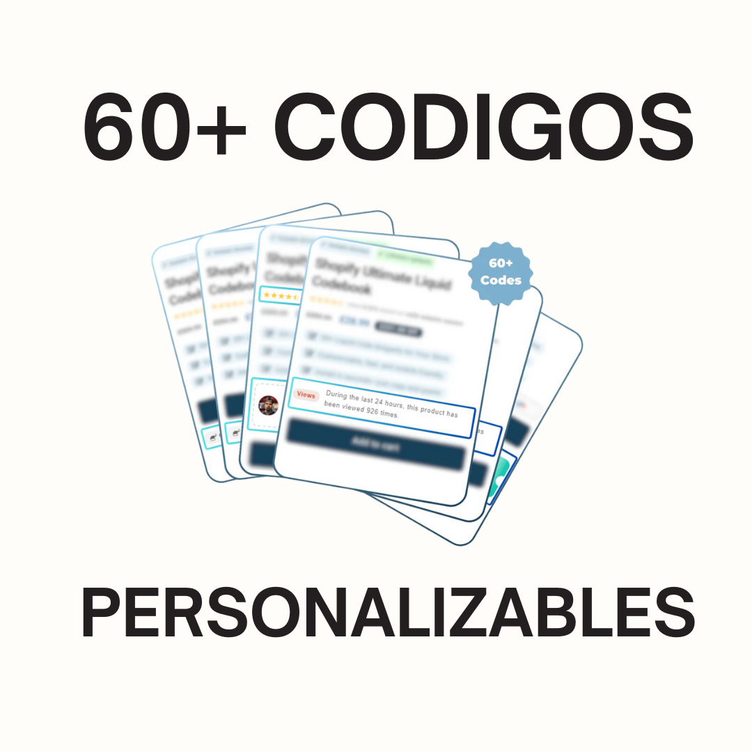 +60 Codigos Liquid para Shopify