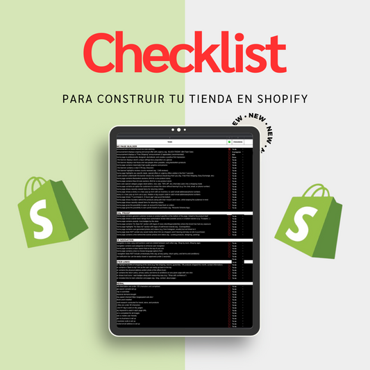 Checklist para Shopify